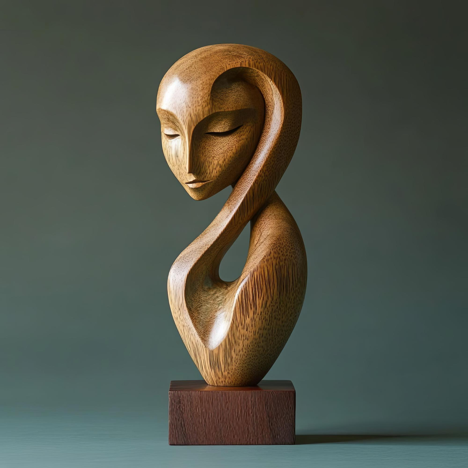 674 Hand-Carved Sculpture - Image 1