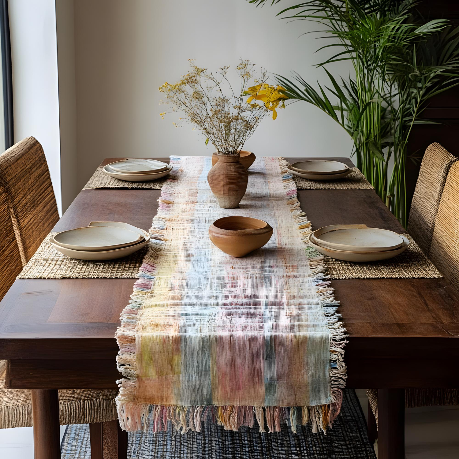 7338 Pastel Meadow Table Runner - Image 1